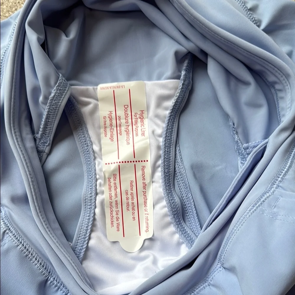 NEW LANDS’ END Soft Cloud Blue Women's Swim Shorts - Picture 6 of 9